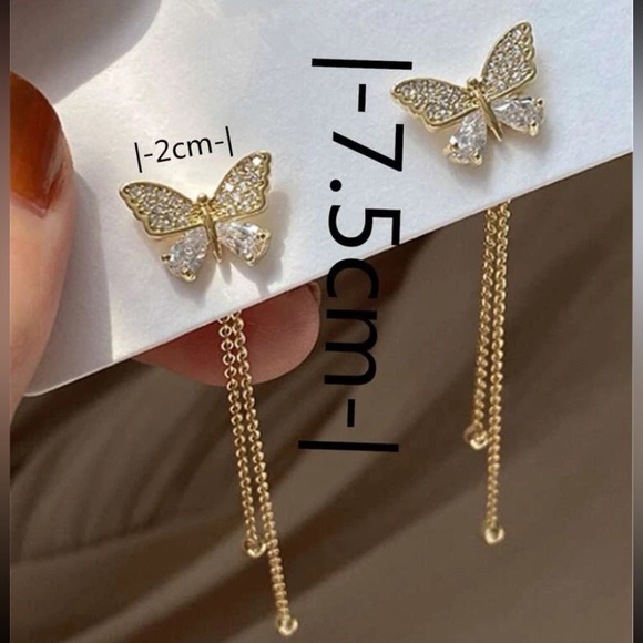 Buy 1 get 1 free Double sided butterfly earrings - Picture 3 of 3